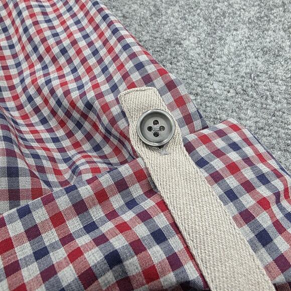 Hugo Boss Shirt Men Large Check Boss Orange Roll Tab Sleeve Casual Cotton Preppy - Picture 8 of 16